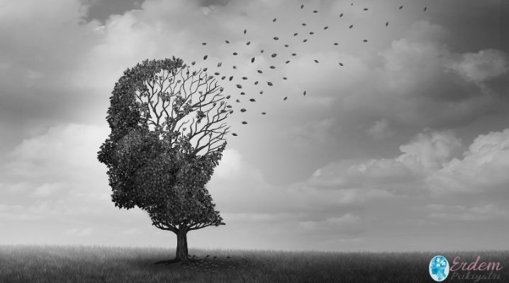 Demans hastalığını tarif eden bir ağaç resmi