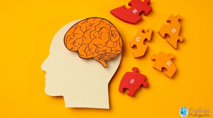 Ankara demans tedavisi için bir kafa görseli ve beyin ve yapbozlar