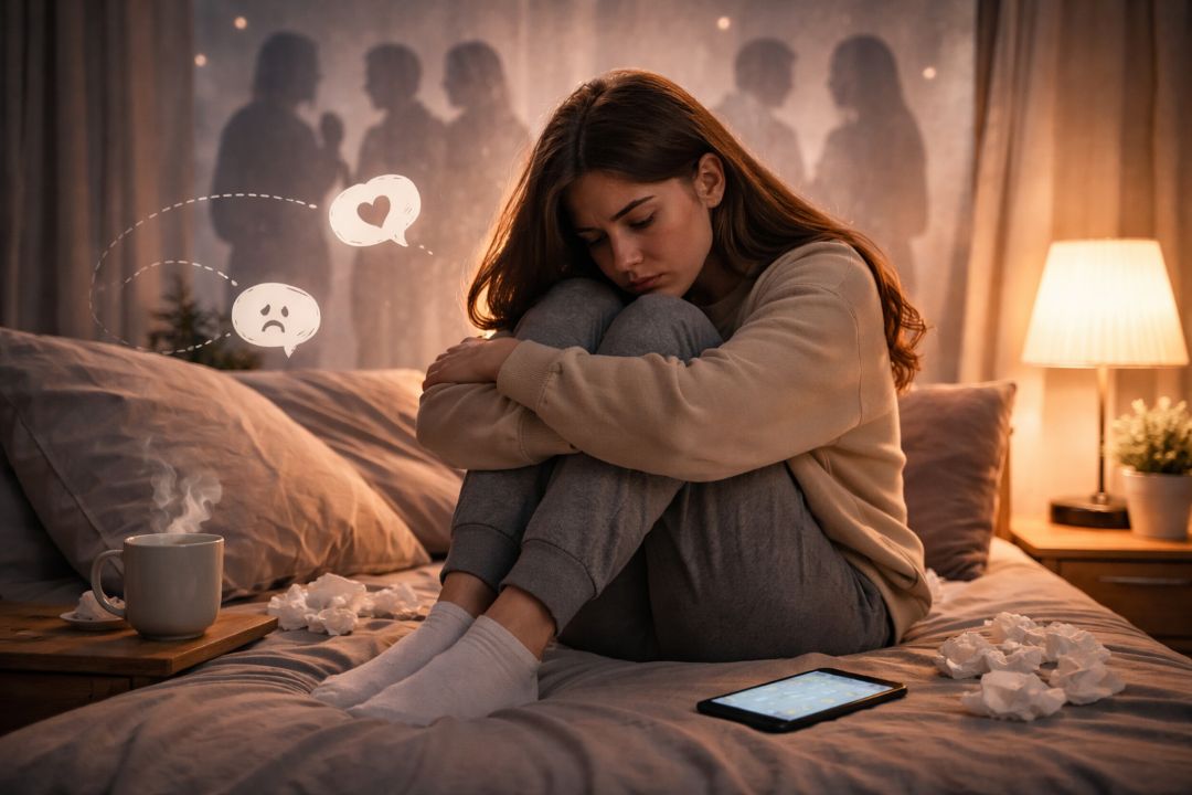 Mizantropi ve insanlardan uzaklaşma hissini yaşayan yalnız bir kadının duygusal anı