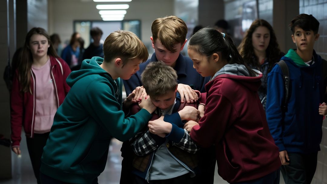 okulda zorbalık yapan öğrenciler ve şiddet davranışı örneği