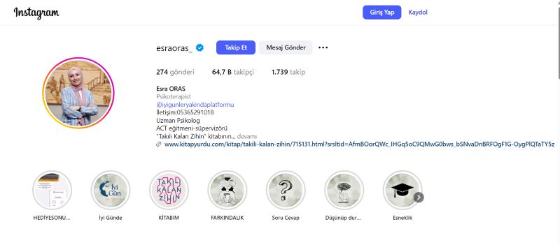 Psikolog Esra Oras