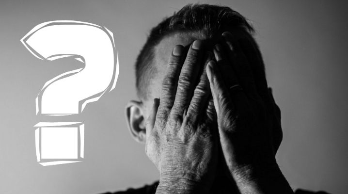 Soru işareti olan ve bir kişilik bozukluğu olan erkek adam